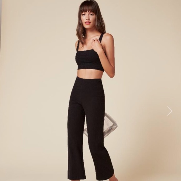 New Reformation Ribbed Racerback Crop Tank - Picture 2 of 7